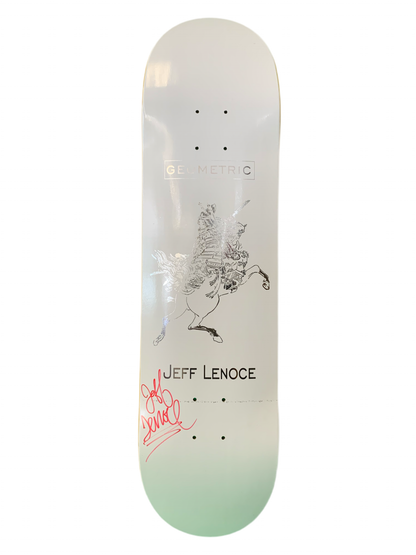 Geometric Jeff Lenoce Signed Guest Model 8.125" Classic Skateboard Deck
