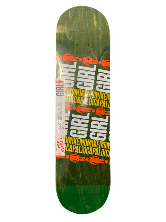 Girl Mike Mo Capaldi Rolling Logo 8" Classic Skateboard Deck