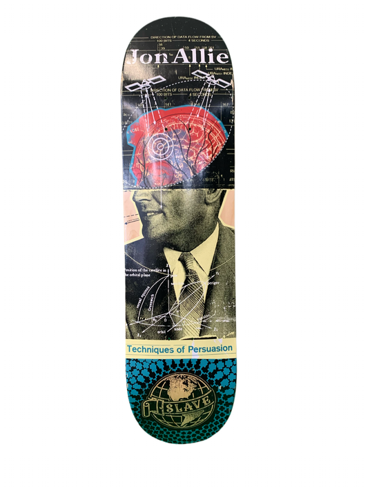 Slave Jon Allie Techniques of Persuasion 8" Classic Skateboard Deck