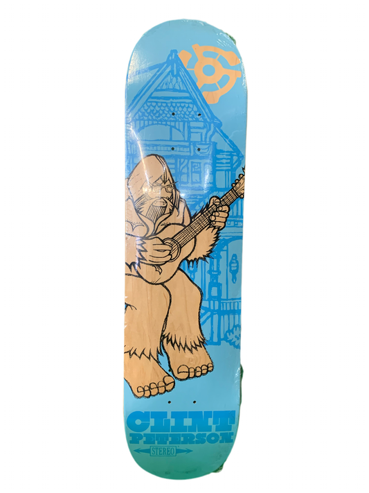 Stereo Clint Peterson Sasquatch Guitar 7.6" Classic Skateboard Deck