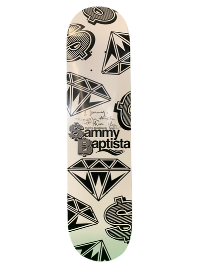Shorty's Sammy Baptista Signed 7.5" Classic Skateboard Deck