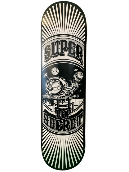Super Top Secret Black 8.25" Classic Skateboard Deck