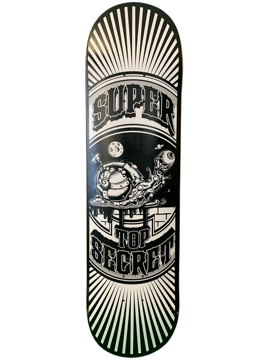Super Top Secret Black 8.25" Classic Skateboard Deck