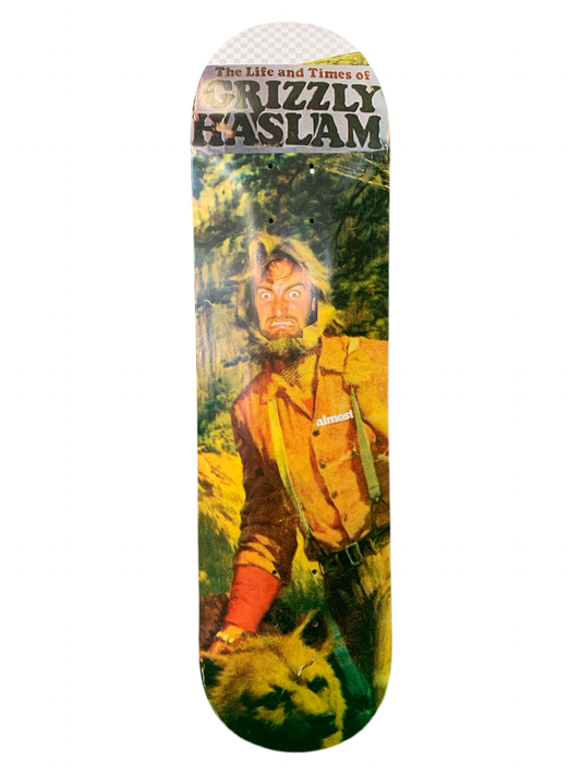 Almost Chris Haslam Life & Times Grizzly 8" Classic Skateboard Deck