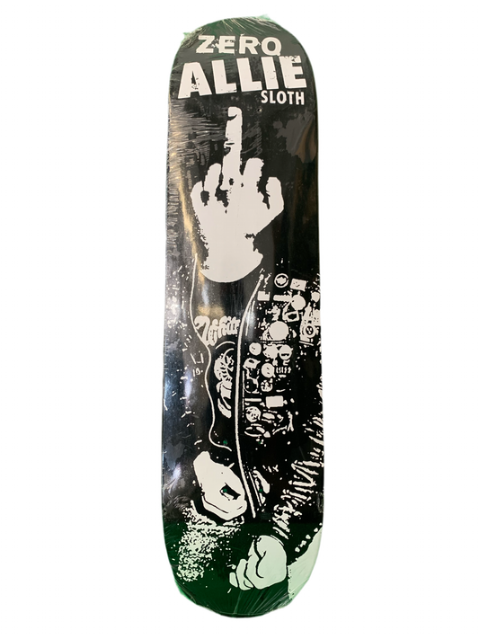 Zero Jon Allie Sloth Black 7.75" Classic Skateboard Deck