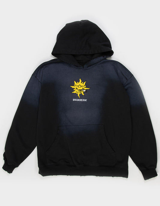 Primitive Burnt Black Heavyweight Hooded Sweatshirt