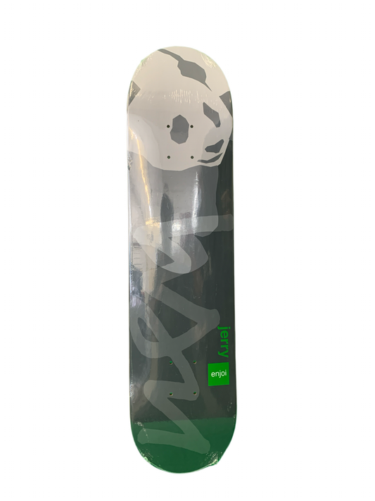 Enjoi Jerry Hsu Panda Minimal Signature Gray 7.5" Classic Skateboard Deck