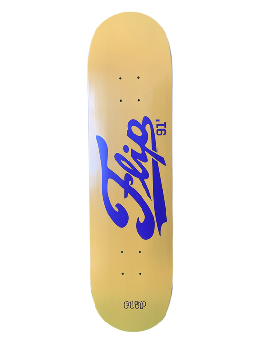 Flip 2010 Cursive Logo P2 Prototype 8.25" Classic Skateboard Deck