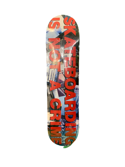 Santa Cruz Skateboarding Is Not A Crime Stoppers Powerlyte 7.6" Classic Skateboard Deck