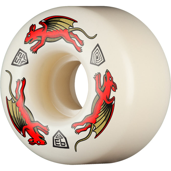 Powell Peralta Dragon Formula Red Nano Rat 93a 52mm x 34mm AV4 Skateboard Wheels