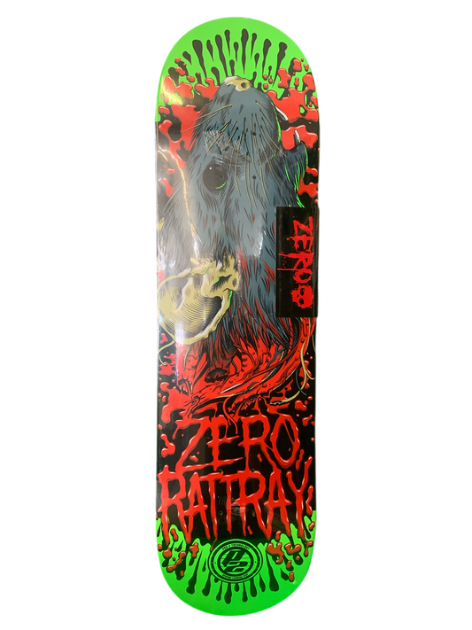 Zero 2011 Rattray Rat Head P2 8.25" Classic Skateboard Deck