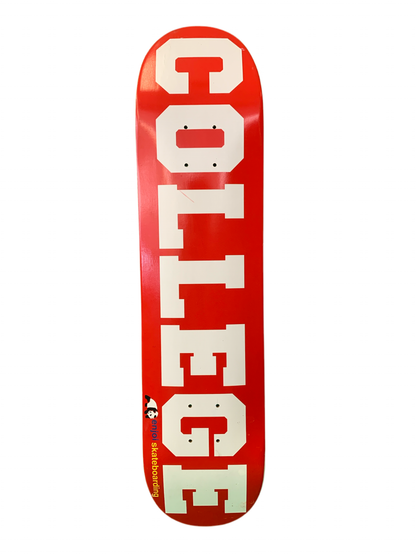 Enjoi College Red/White 7.5" Classic Skateboard Deck