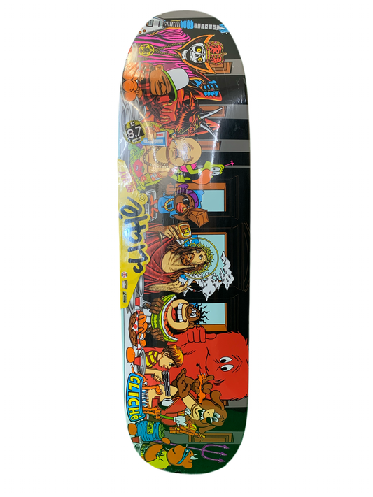 Cliche Last Supper McKee Art 8.75" Classic Skateboard Deck