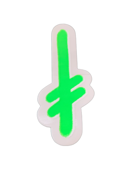 Deathwish Gang Logo Clear Assorted Sticker 5.5" x 2"