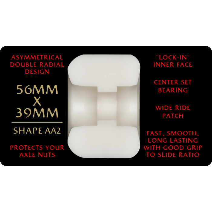 Powell Peralta Dragon Formula Red Nano Rat 93a 56mm x 39mm AA2 Skateboard Wheels