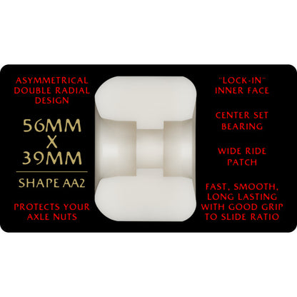 Powell Peralta Dragon Formula Red Nano Rat 93a 56mm x 39mm AA2 Skateboard Wheels