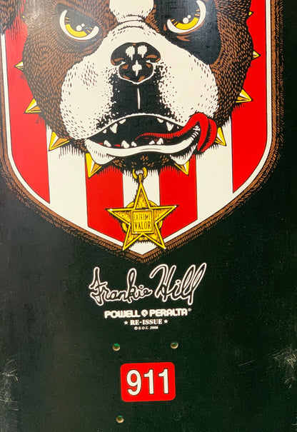 Powell Peralta Frankie Hill Bulldog Black 2006 Re-Issue Classic Skateboard Deck