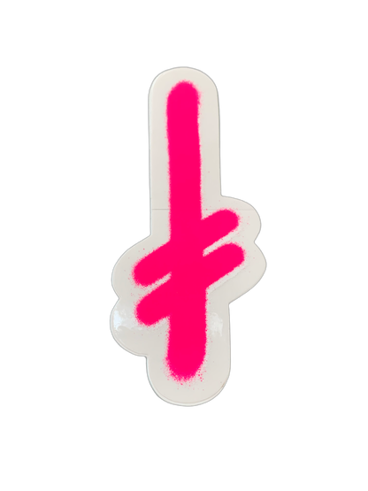 Deathwish Gang Logo Clear Assorted Sticker 5.5" x 2"