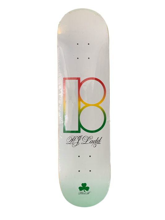 Plan B PJ Ladd Rasta Logo 8" Classic Skateboard Deck