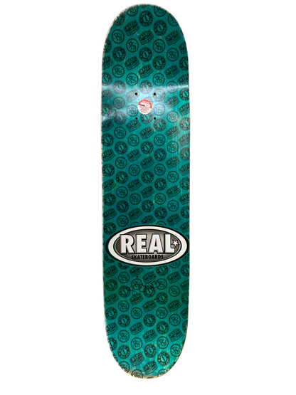 Real Pete Ramondetta Oval Logo Purple Self Medicated 8" Classic Skateboard Deck