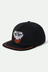 Brixton Waller HP Black Snapback Hat