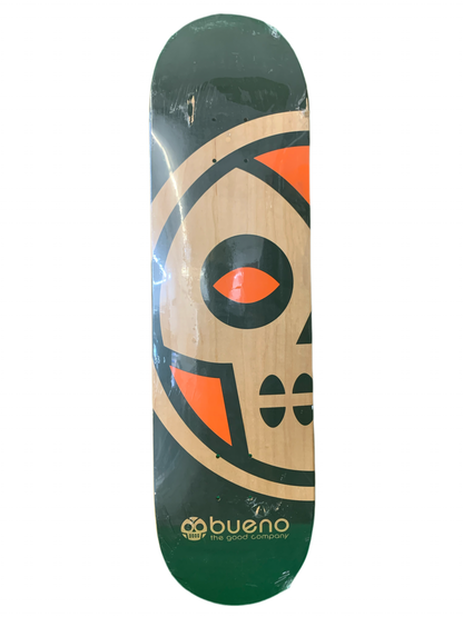 Bueno Green Team Logo 8.75” Classic Skateboard Deck