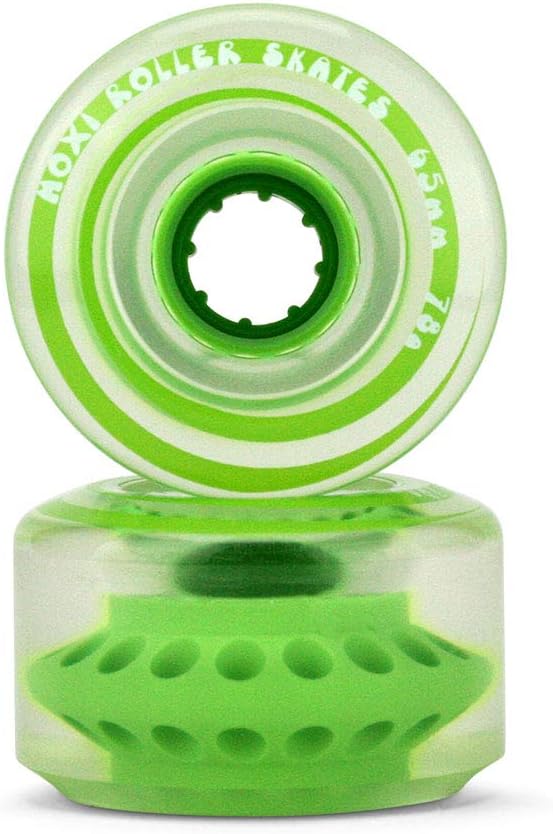 Moxi Gummy 78a 65mm Clear Green (Set of 8) Roller Skate Wheels