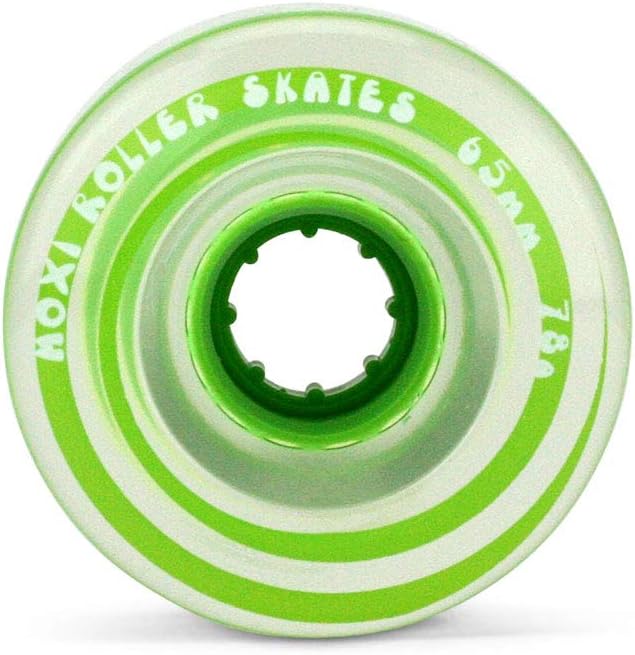 Moxi Gummy 78a 65mm Clear Green (Set of 8) Roller Skate Wheels