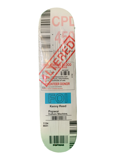 Popwar Kenny Reed Blood Sample 7.6" Classic Skateboard Deck