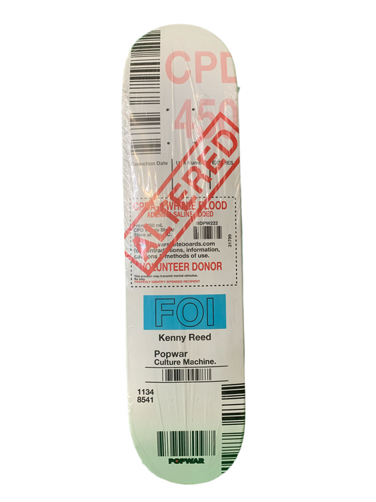 Popwar Kenny Reed Blood Sample 7.6" Classic Skateboard Deck