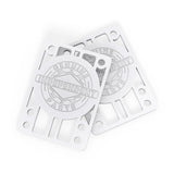 Independent 1/8" White Set of 2 Risers