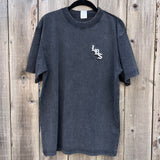 Long Beach Skate Co LBS Long Side Vintage Black Oversized S/s Shirt