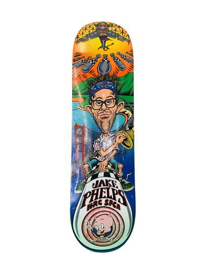 Pocket Pistols Jake Phelps That's All Folks 8.5" Classic Skateboard Deck