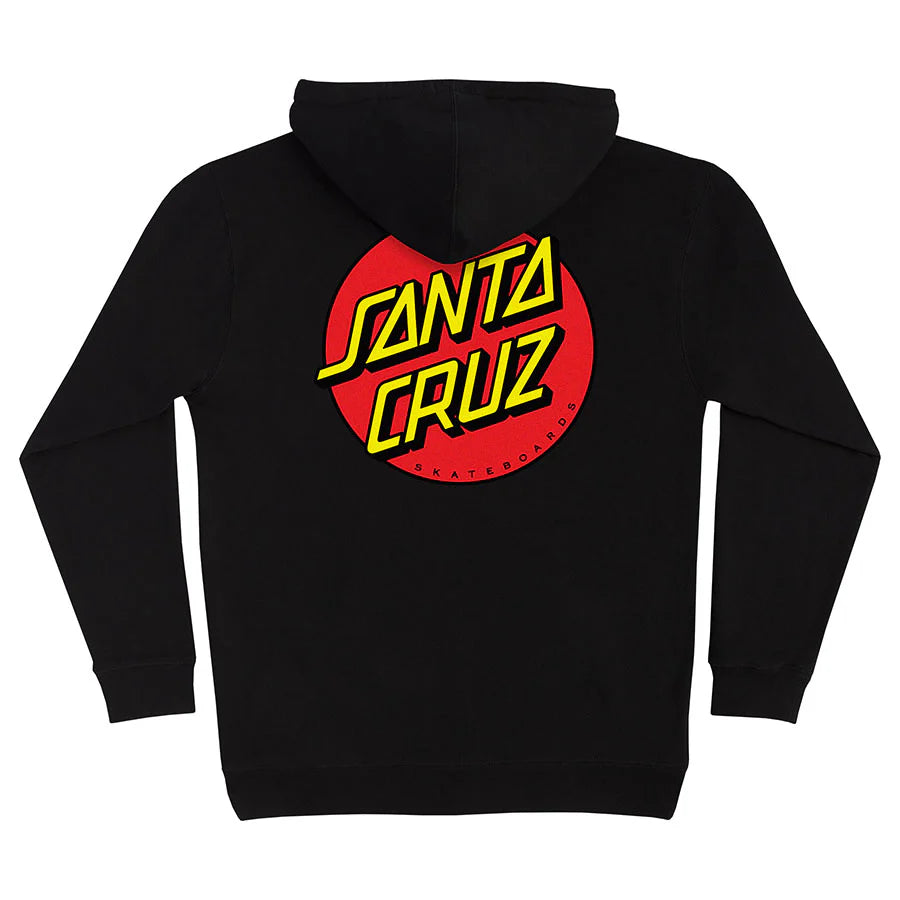 Santa Cruz Classic Dot Black Hooded Sweatshirt