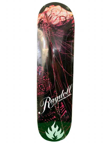 Black Label Ragdoll Hair Everywhere Pink 8" Classic Skateboard Deck