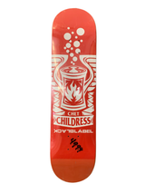 Black Label Chet Childress Flaming Can 7.8" Classic Skateboard Deck