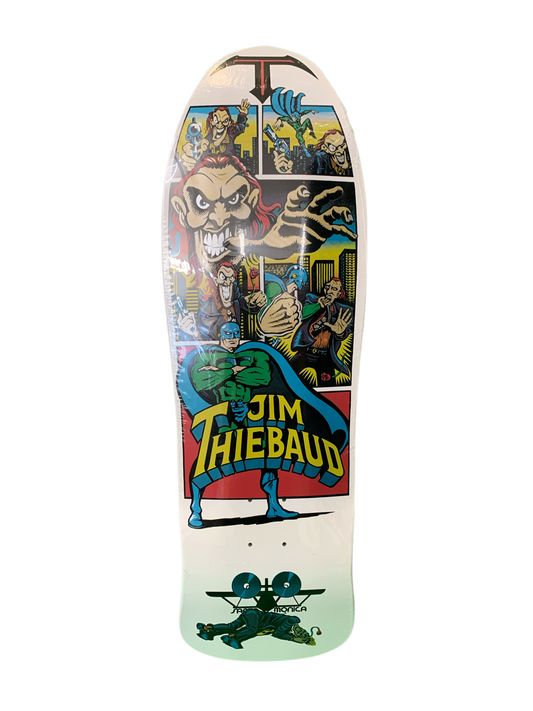 Santa Cruz SMA Thiebaud Joker White 10" Reissue Classic Skateboard Deck
