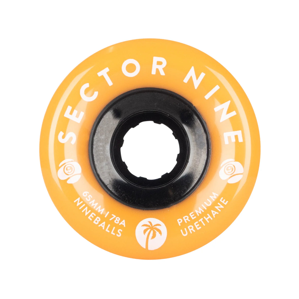 Sector Nine Nineballs Tangerine 65mm 78a Cruiser Skateboard Wheels