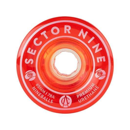 Sector Nine Nineballs Red 61mm 78a Cruiser Skateboard Wheels