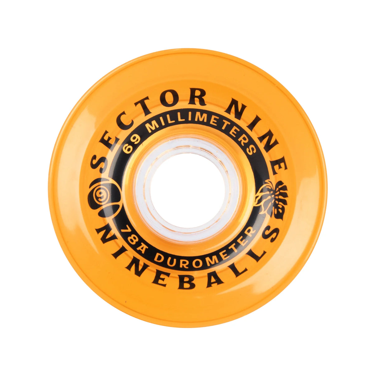 Sector Nine Nineballs Orangesicle 69mm 78a Cruiser Skateboard Wheels