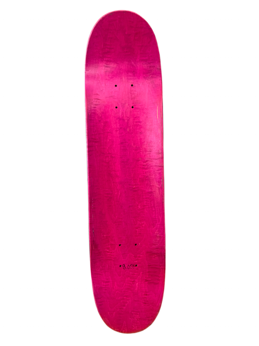 Real Fossils Orange/Black 8" Classic Skateboard Deck