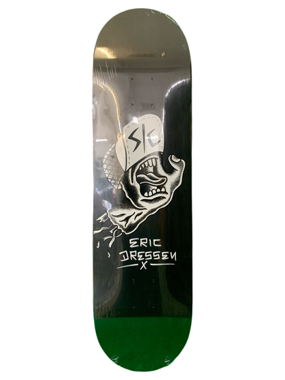 Santa Cruz Eric Dressen Signed Hand Pro Black Size 8.5" Classic Skateboard Deck