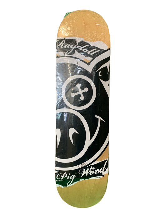 Pig Ragdoll Pig Head 8.1" Classic Skateboard Deck