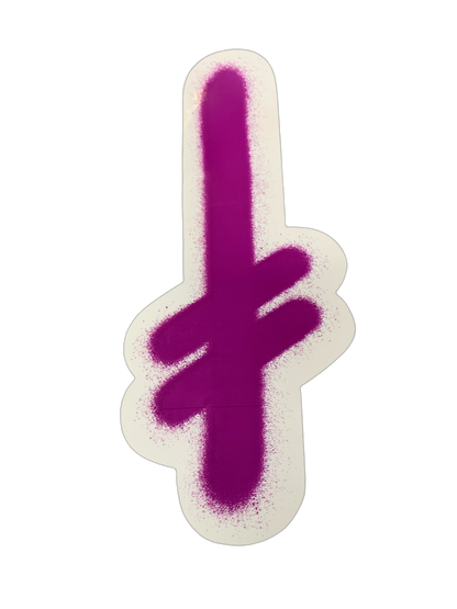 Deathwish Clear Gang Logo Assorted Sticker 4" x 9"