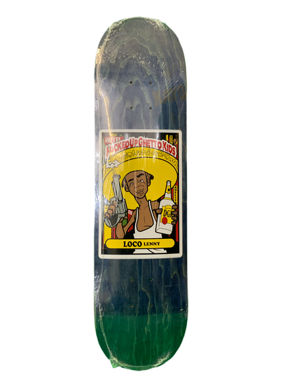 DGK 2008 Fucked Up Ghetto Kids Series Loco Lenny 8.06" Classic Skateboard Deck