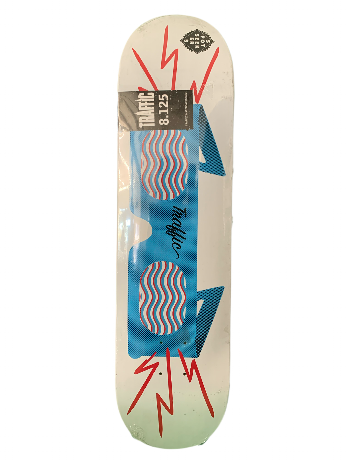 Traffic 3D Glasses 8.1" Classic Skateboard Deck