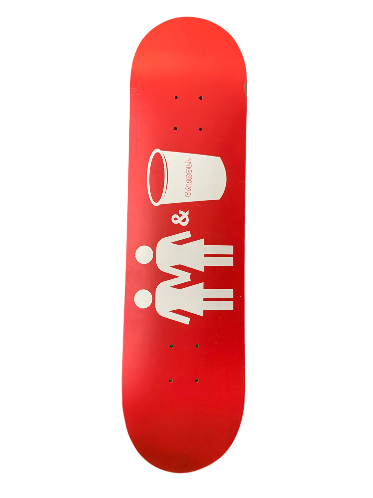 Girl Mike Carroll 2 Girls 1 Cup Red 8.25" Classic Skateboard Deck