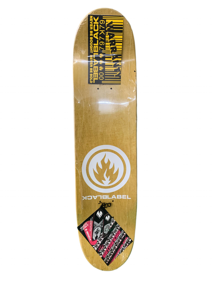 Black Label Pat Rakestraw Classic White Skull 7.9" Classic Skateboard Deck