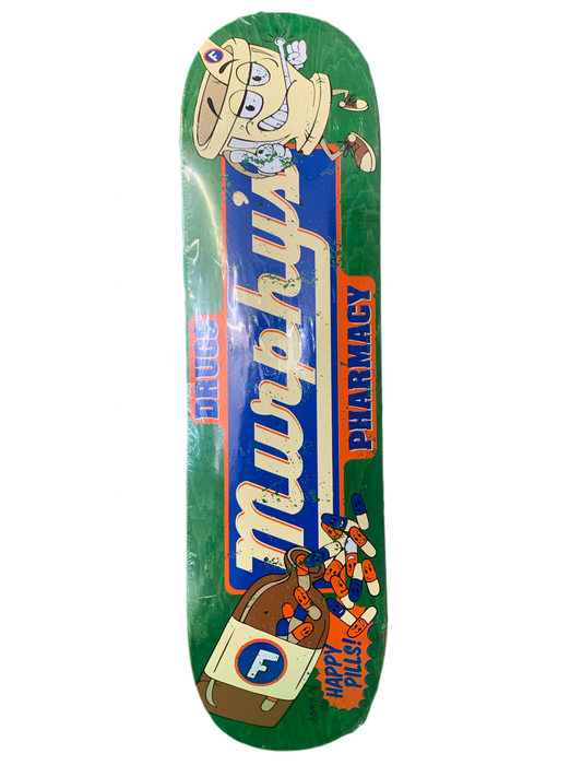 Foundation Murphy's Pharmacy Home of the Happy Pills 8.25" Classic Skateboard Deck