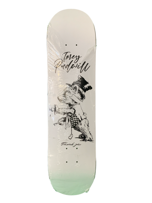 Thank You Torey Pudwill Tipsy Bear 7.75" Classic Skateboard Deck